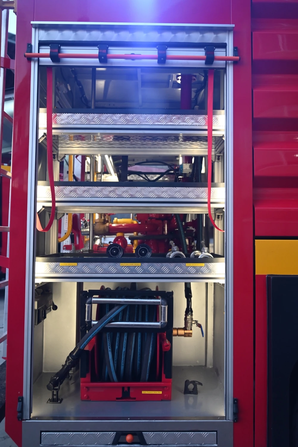 Industrial Fire & Pumper Truck pump panel detail
